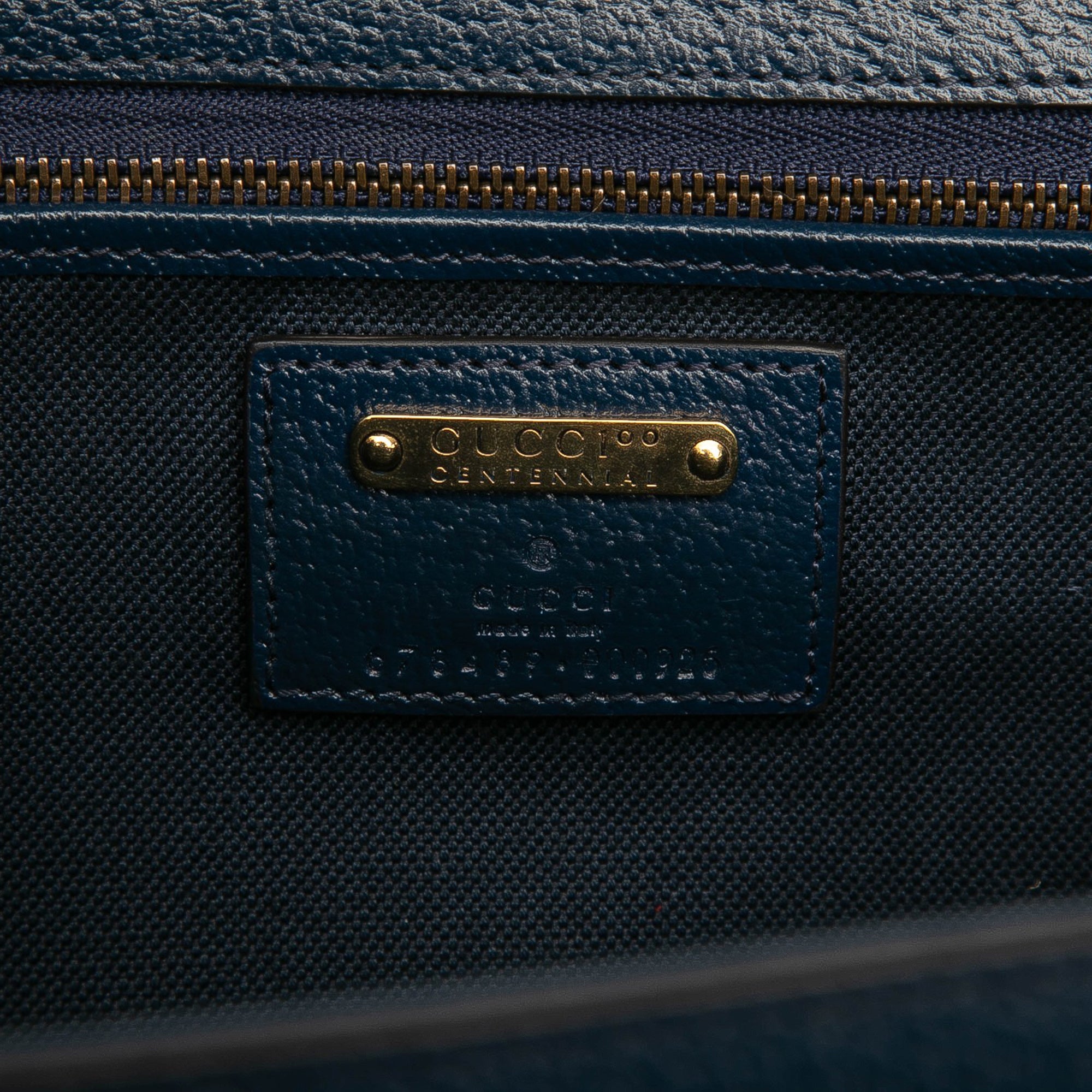 100th Anniversary Medium GG Coated Canvas Kaleidoscope 1947 Bamboo Top Handle Bag