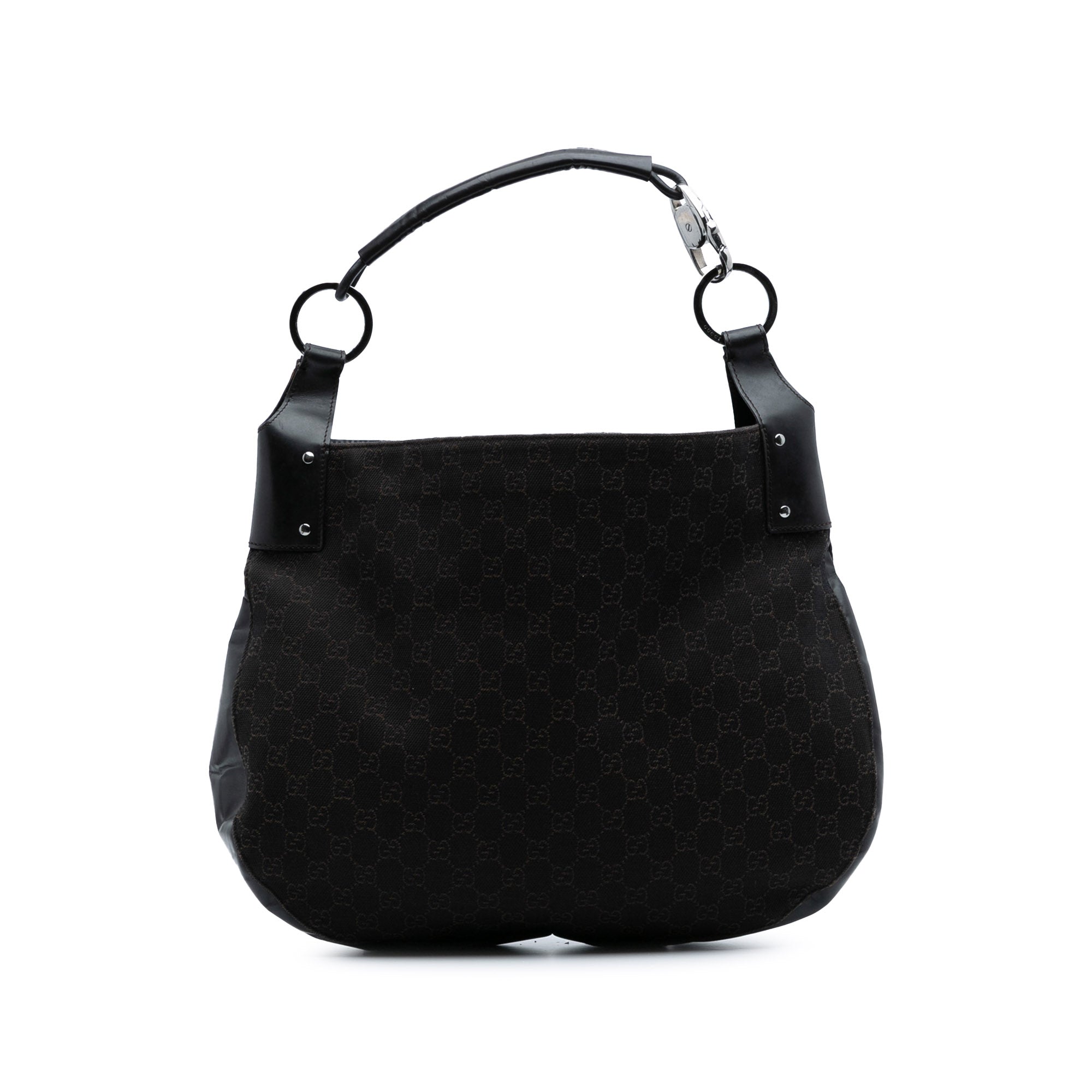 Large GG Denim Hobo
