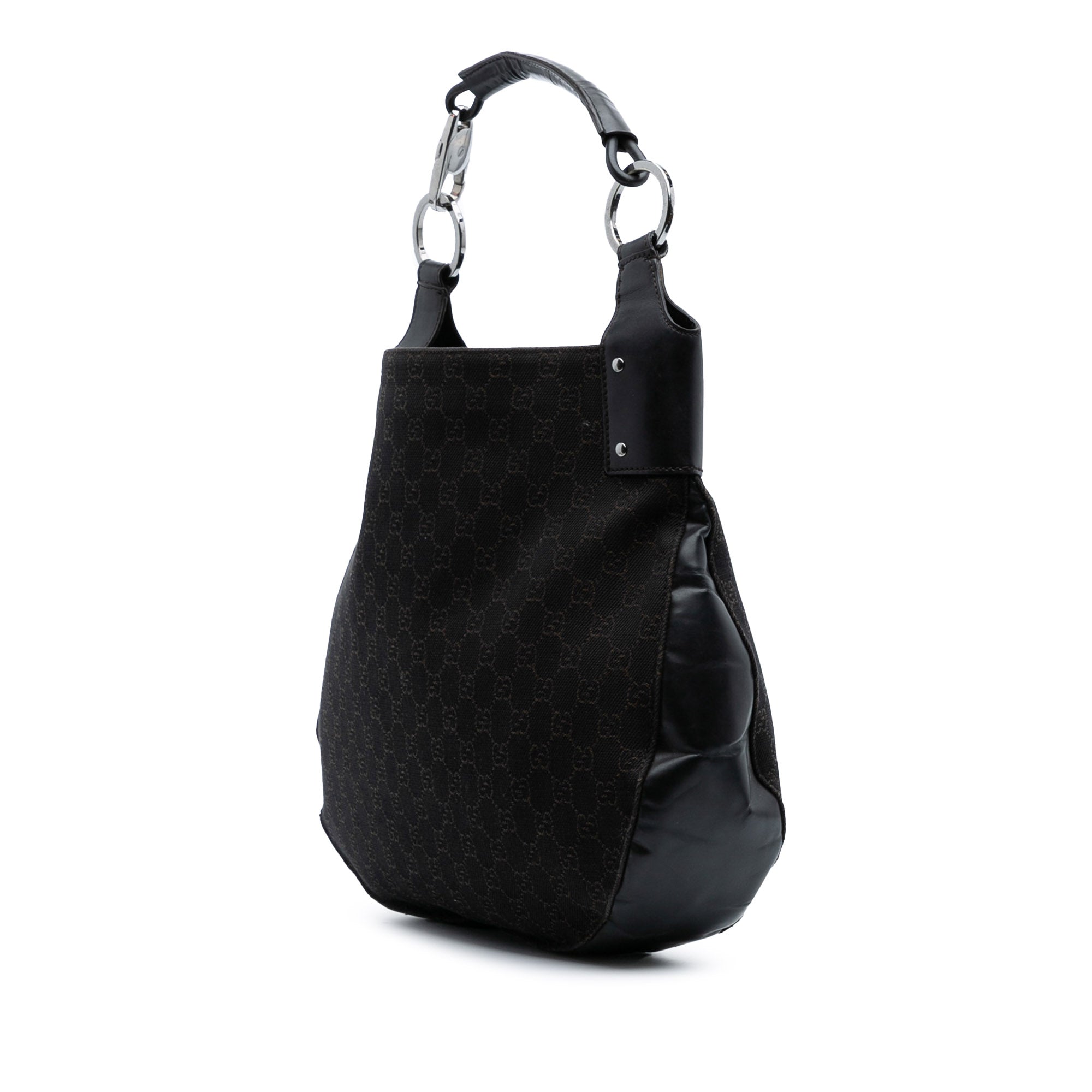 Large GG Denim Hobo