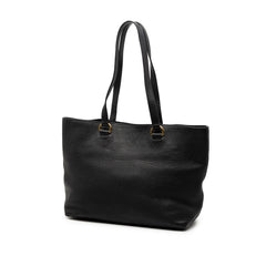 Vitello Daino Embossed Logo Tote