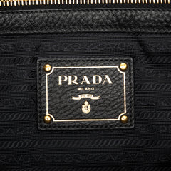 Vitello Daino Embossed Logo Tote