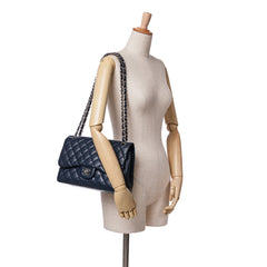 Jumbo Classic Caviar Double Flap