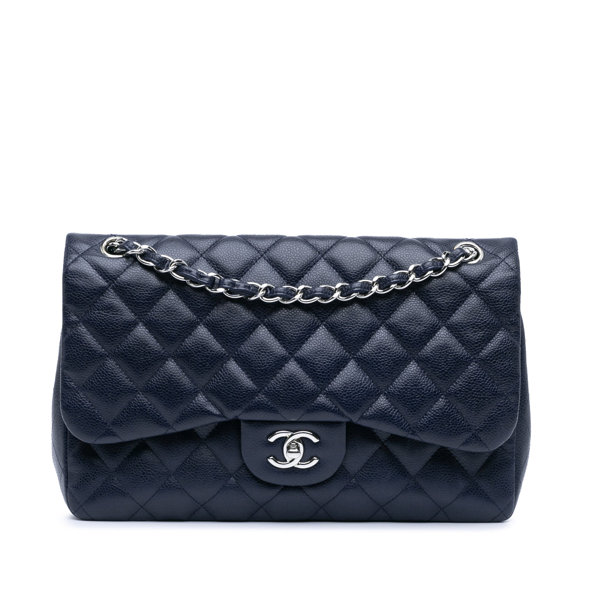 Jumbo Classic Caviar Double Flap