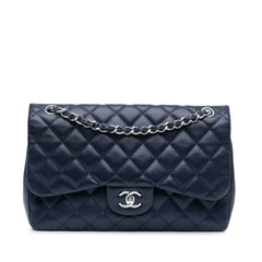Jumbo Classic Caviar Double Flap