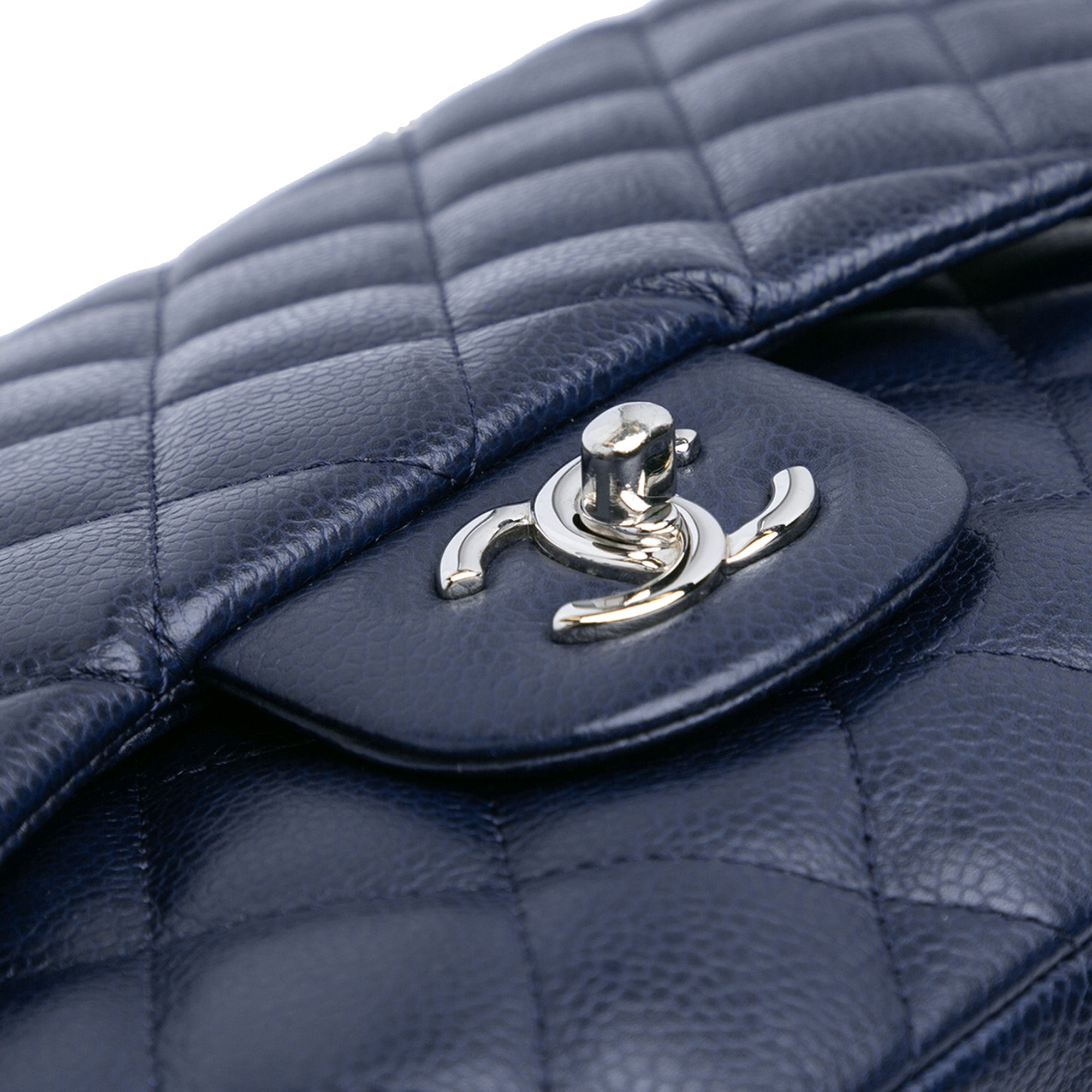 Jumbo Classic Caviar Double Flap