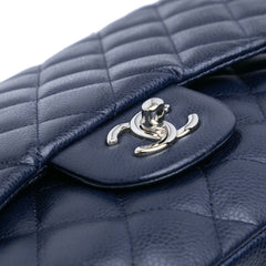 Jumbo Classic Caviar Double Flap