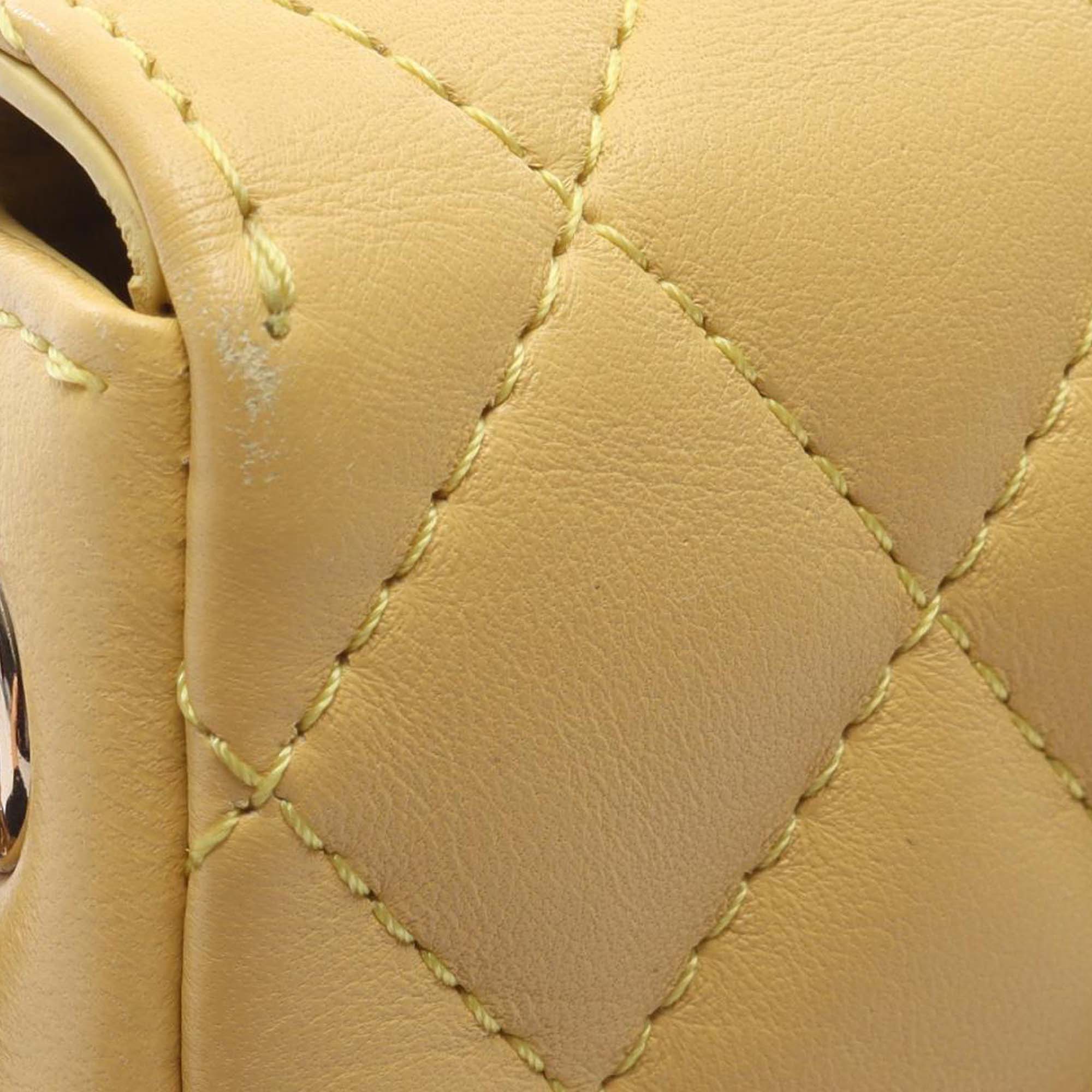 Quilted Lambskin Side Packs Flap