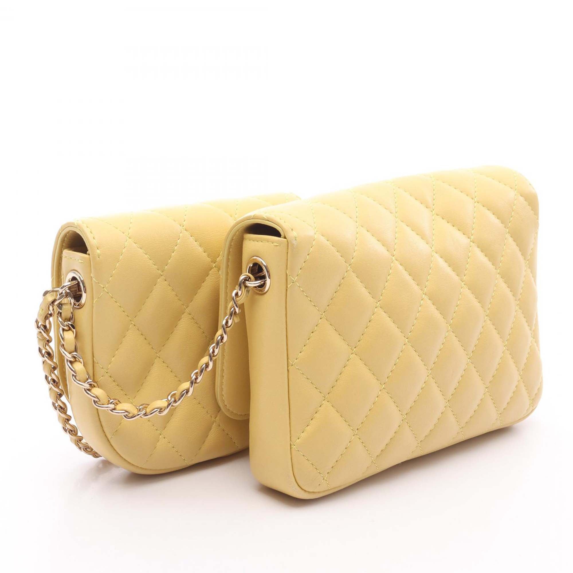 Quilted Lambskin Side Packs Flap