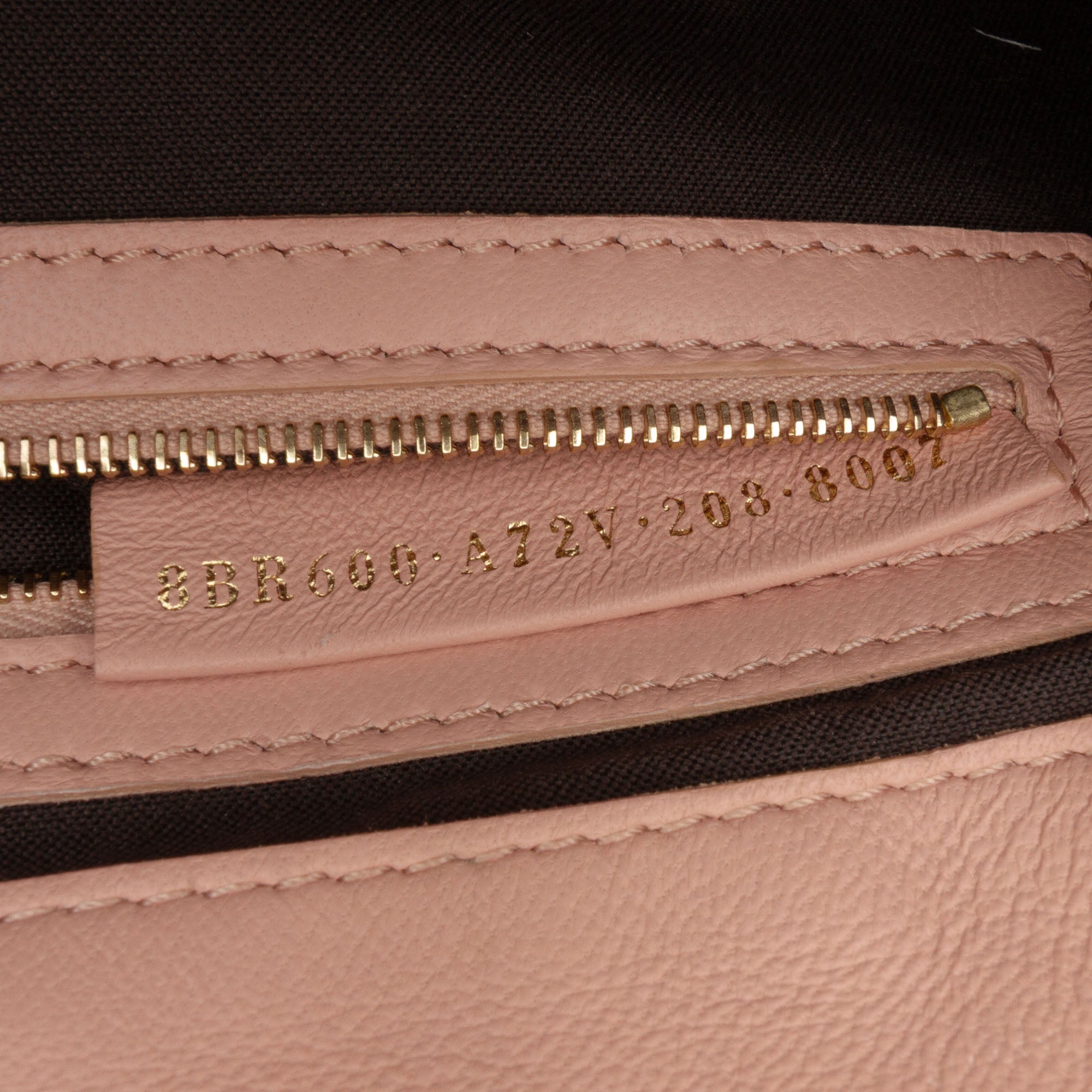 Zucca Embossed Leather Baguette Satchel