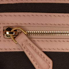 Zucca Embossed Leather Baguette Satchel