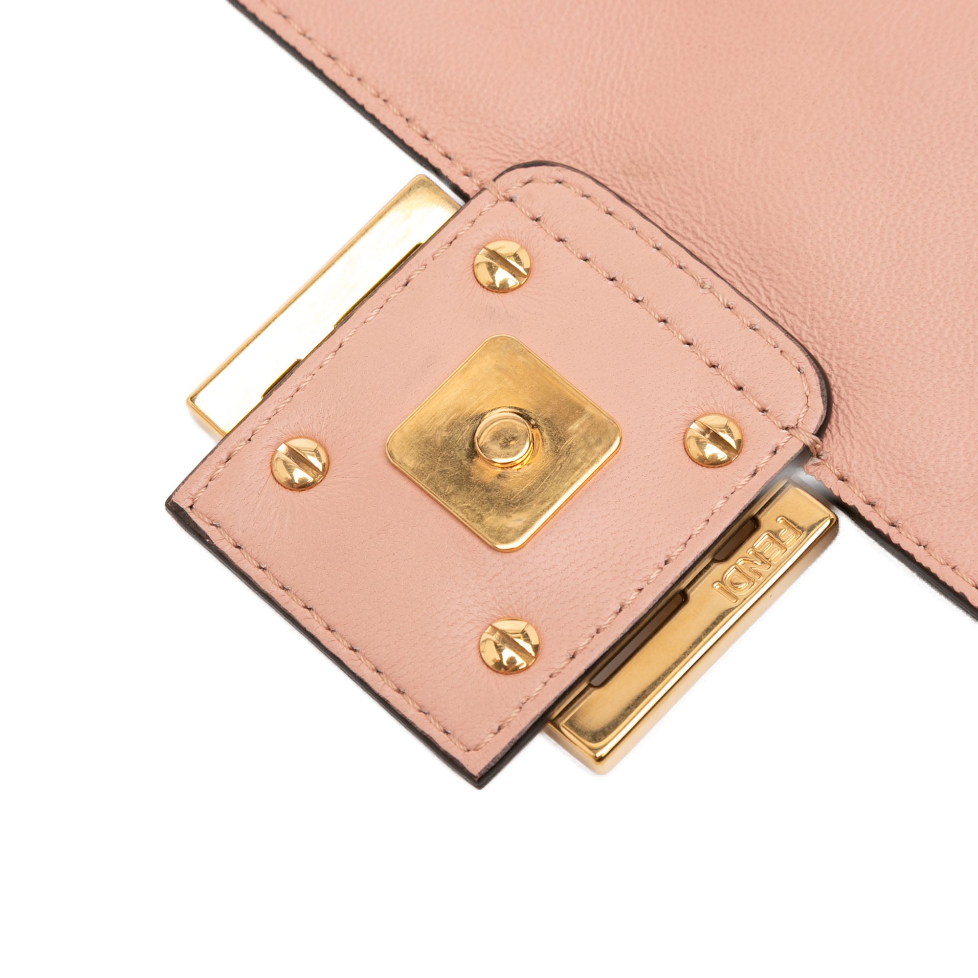 Zucca Embossed Leather Baguette Satchel