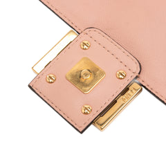Zucca Embossed Leather Baguette Satchel