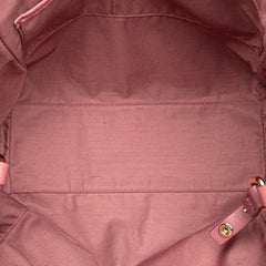 Small Leather Trimmed Haymarket Check Coated Canvas Canterbury Bow Tote