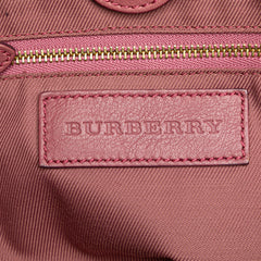 Small Leather Trimmed Haymarket Check Coated Canvas Canterbury Bow Tote