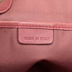 Small Leather Trimmed Haymarket Check Coated Canvas Canterbury Bow Tote