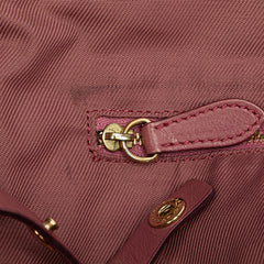 Small Leather Trimmed Haymarket Check Coated Canvas Canterbury Bow Tote