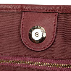 Small Leather Trimmed Haymarket Check Coated Canvas Canterbury Bow Tote