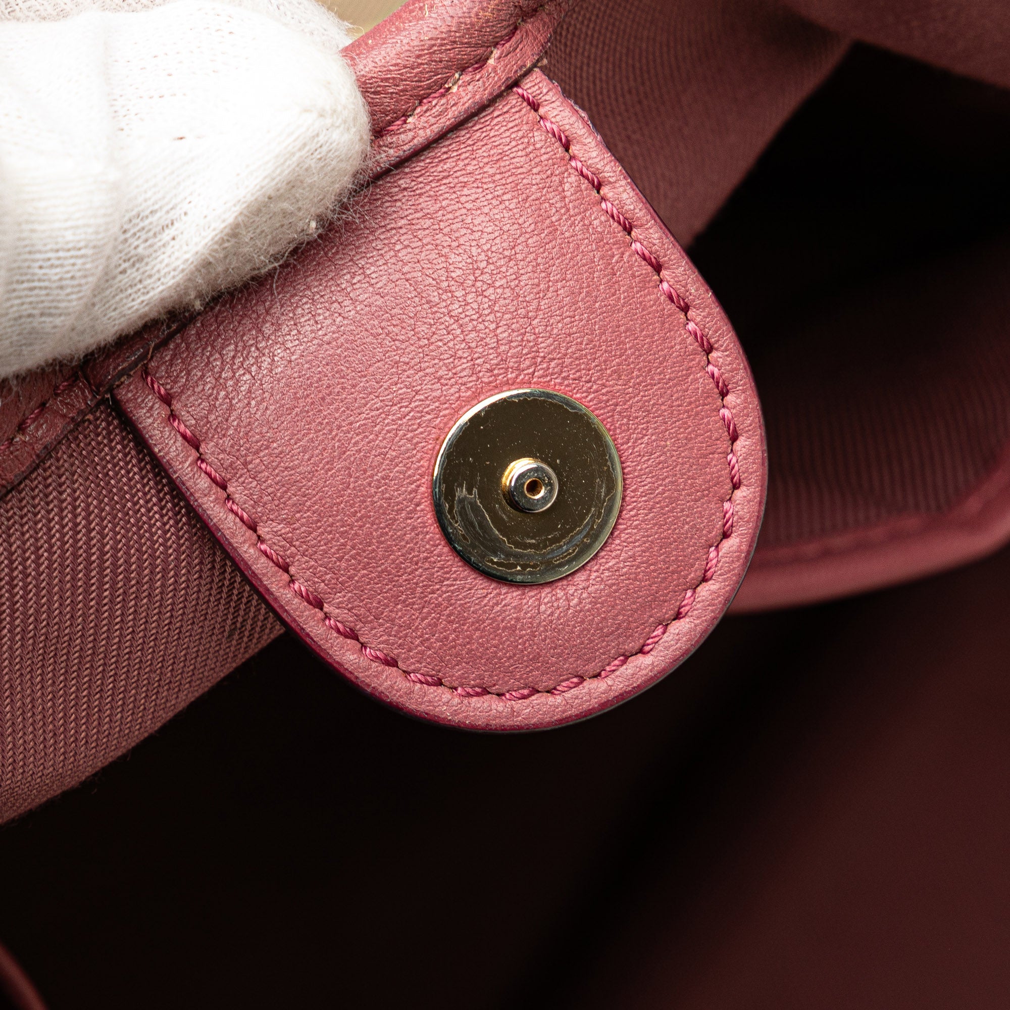 Small Leather Trimmed Haymarket Check Coated Canvas Canterbury Bow Tote