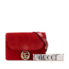 Small Suede GG Ring Torchon Crossbody