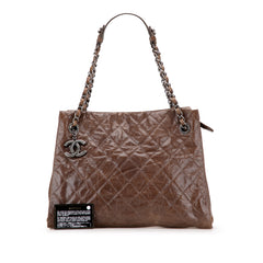 Quilted Glazed Caviar CC Crave Tote