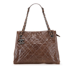 Quilted Glazed Caviar CC Crave Tote