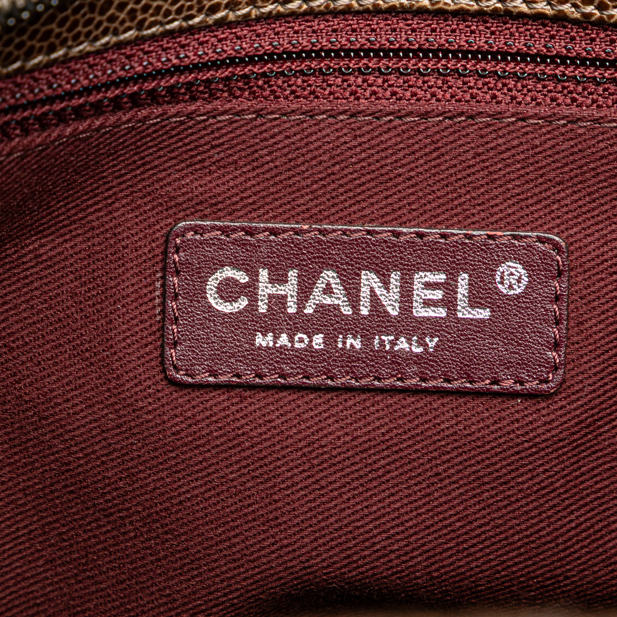 Quilted Glazed Caviar CC Crave Tote