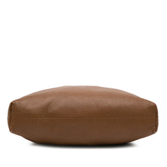 Tall Leather Bamboo Shopper Tote