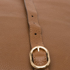 Tall Leather Bamboo Shopper Tote