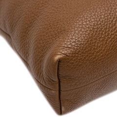 Tall Leather Bamboo Shopper Tote