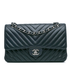 Medium Chevron Lambskin Double Flap_0