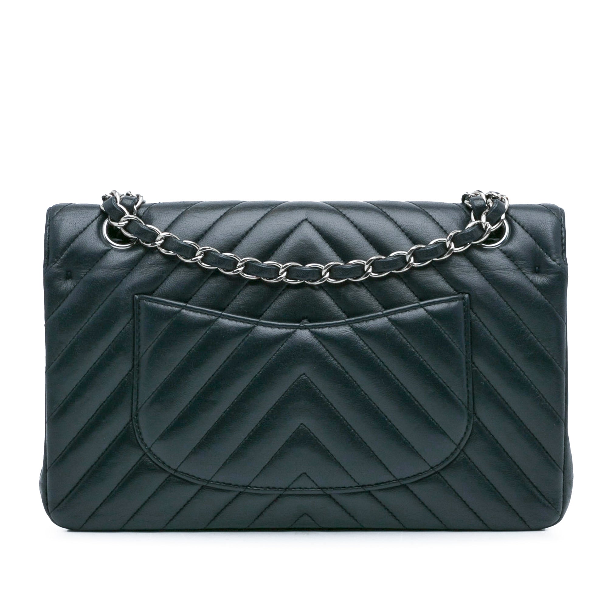 Medium Chevron Lambskin Double Flap_3