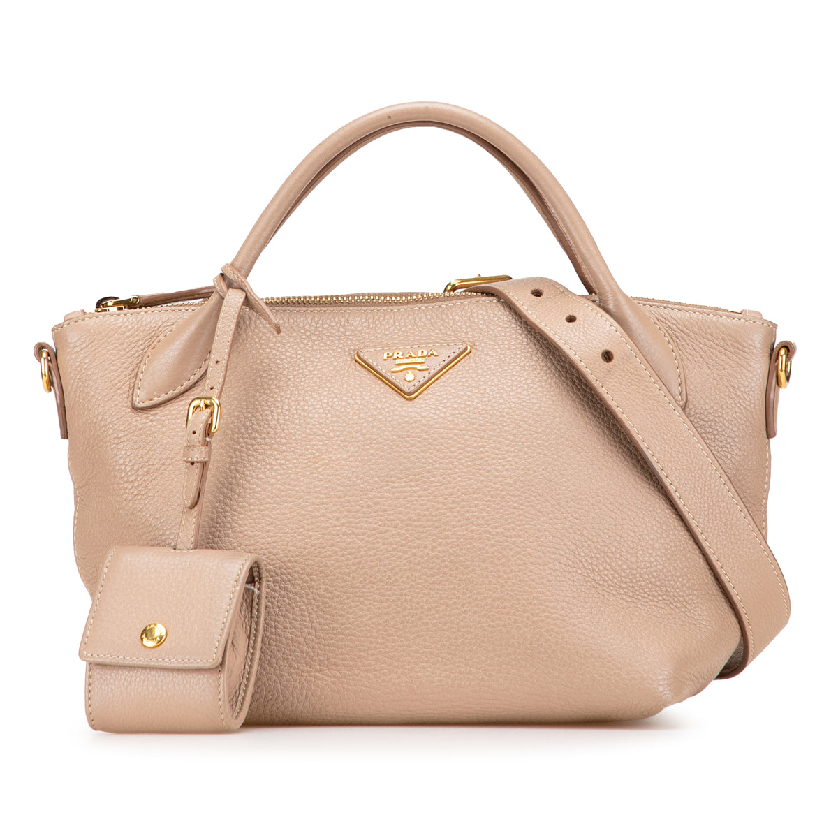Vitello Daino Zip Top Satchel