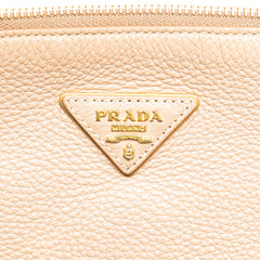 Vitello Daino Zip Top Satchel