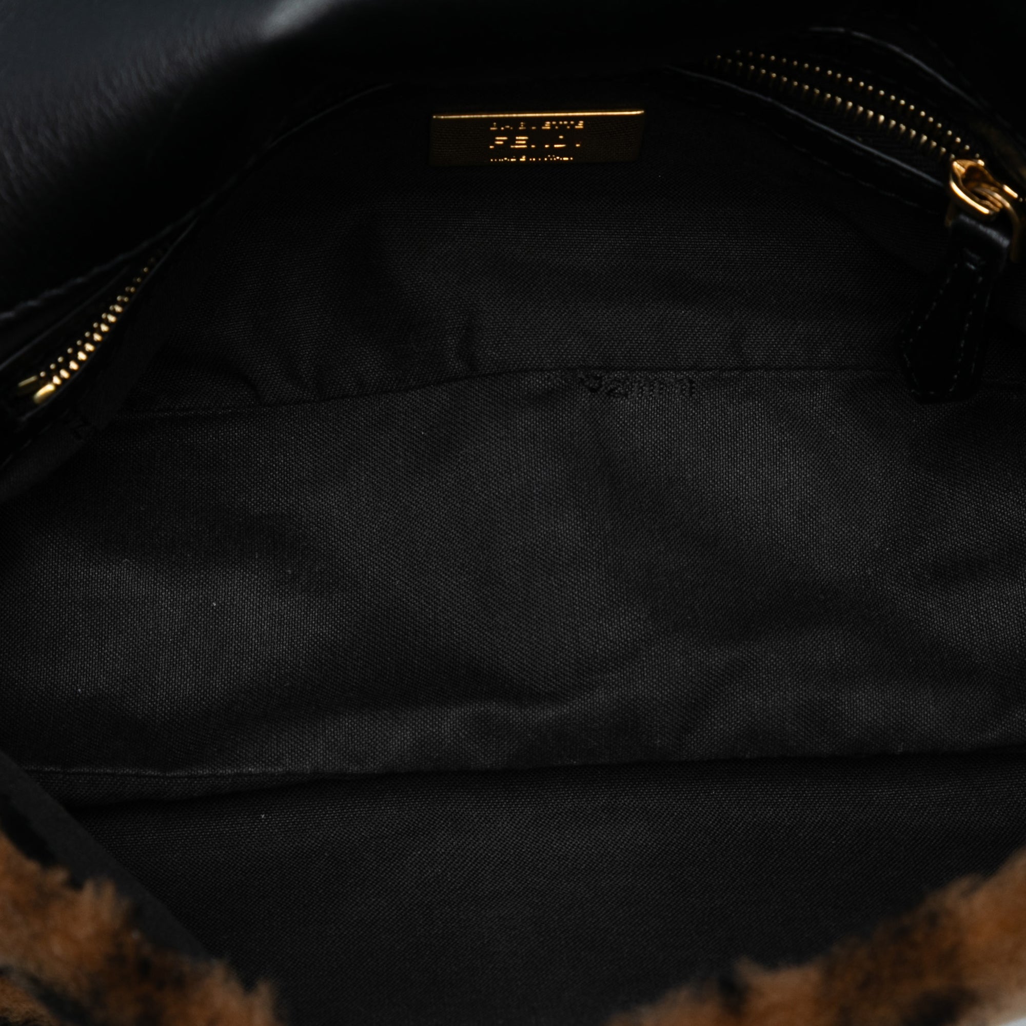 Medium Zucca Shearling Baguette Satchel
