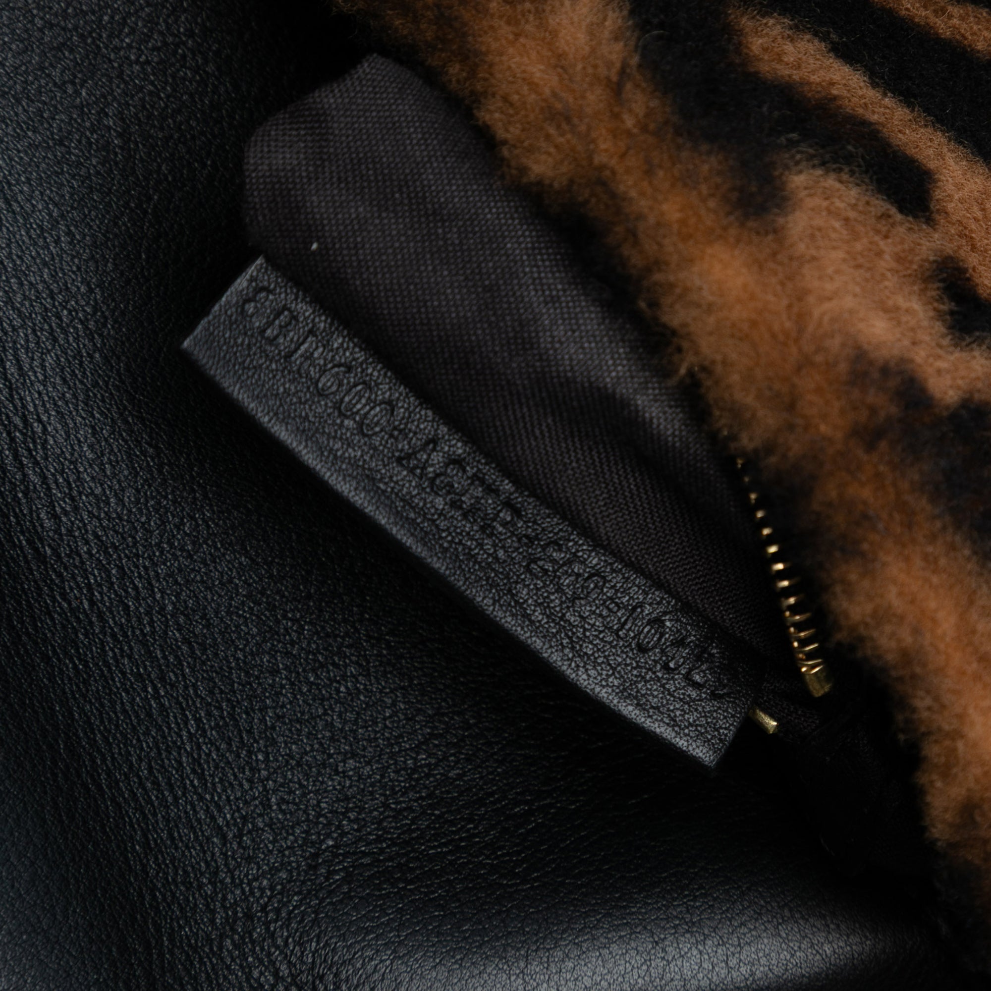 Medium Zucca Shearling Baguette Satchel