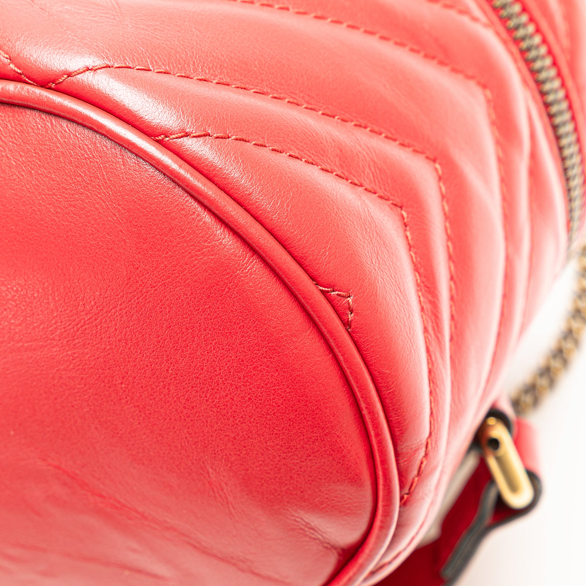 GG Marmont Round Matelasse Leather Backpack