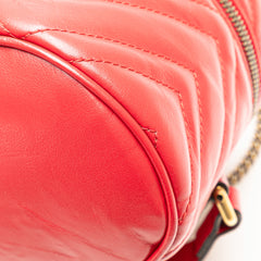 GG Marmont Round Matelasse Leather Backpack