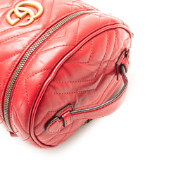 GG Marmont Round Matelasse Leather Backpack