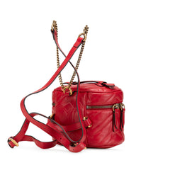 GG Marmont Round Matelasse Leather Backpack