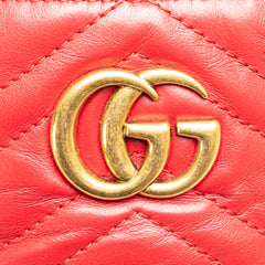 GG Marmont Round Matelasse Leather Backpack