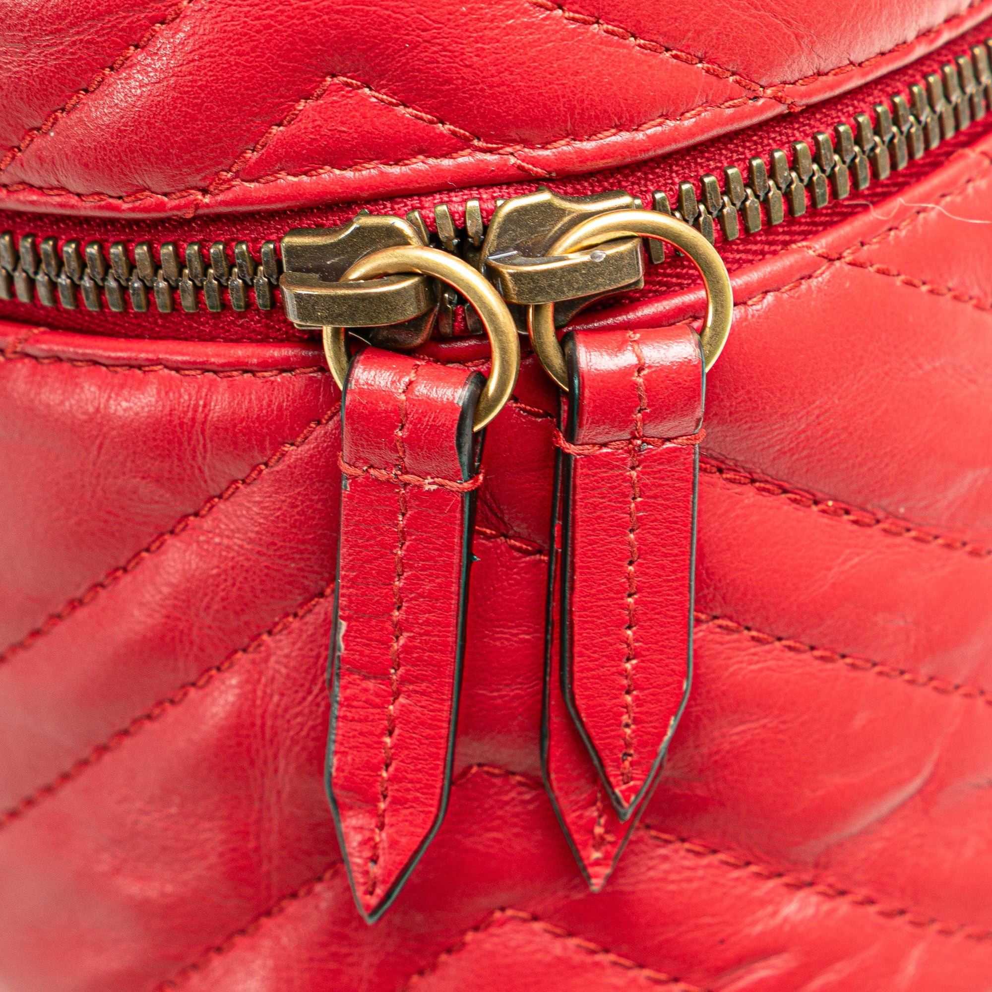 GG Marmont Round Matelasse Leather Backpack