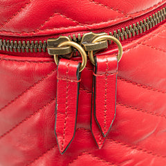 GG Marmont Round Matelasse Leather Backpack