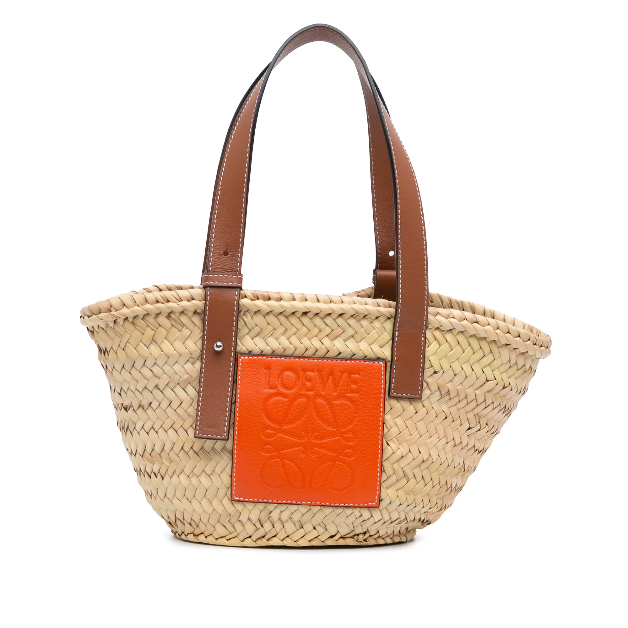 Mini Raffia Basket Tote