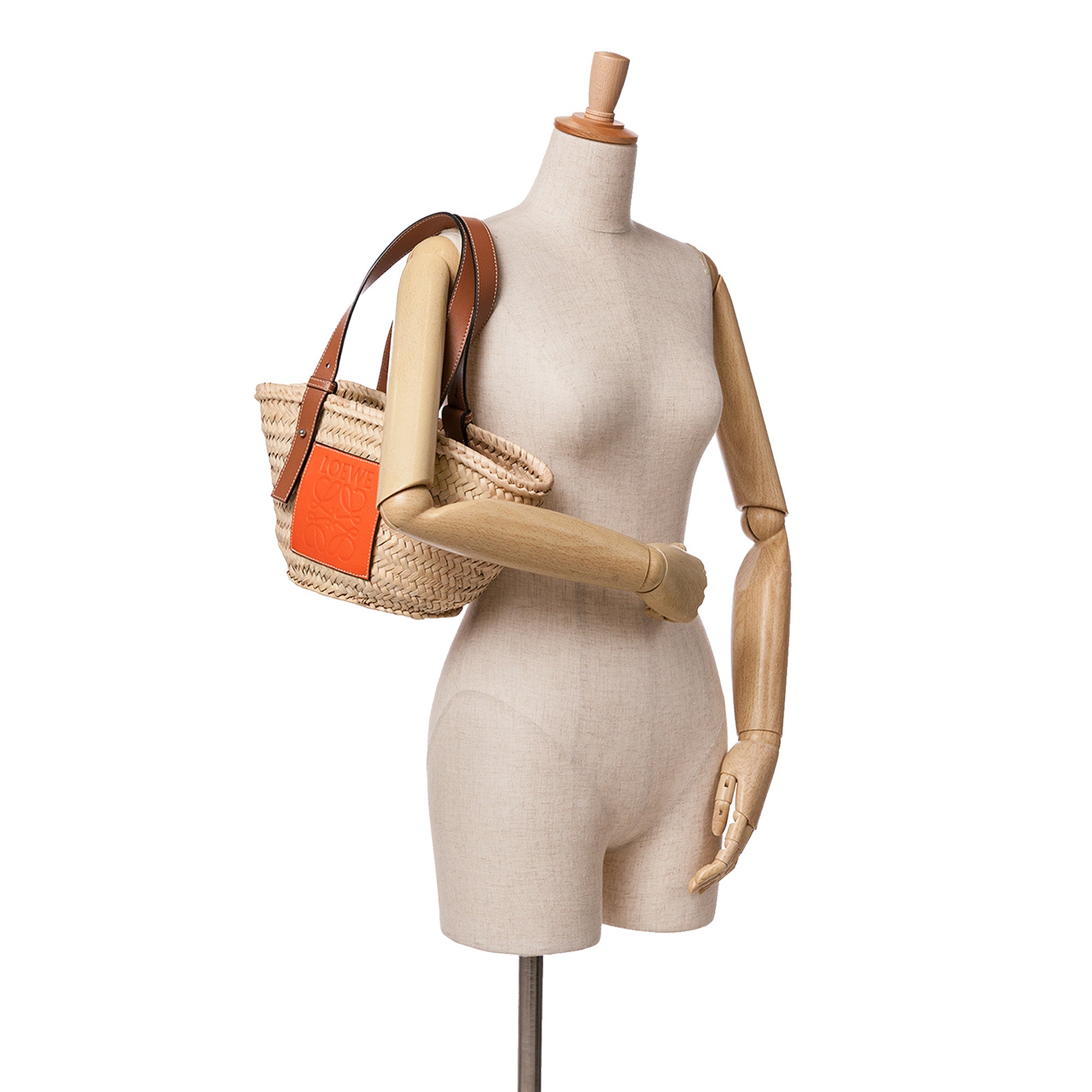 Mini Raffia Basket Tote