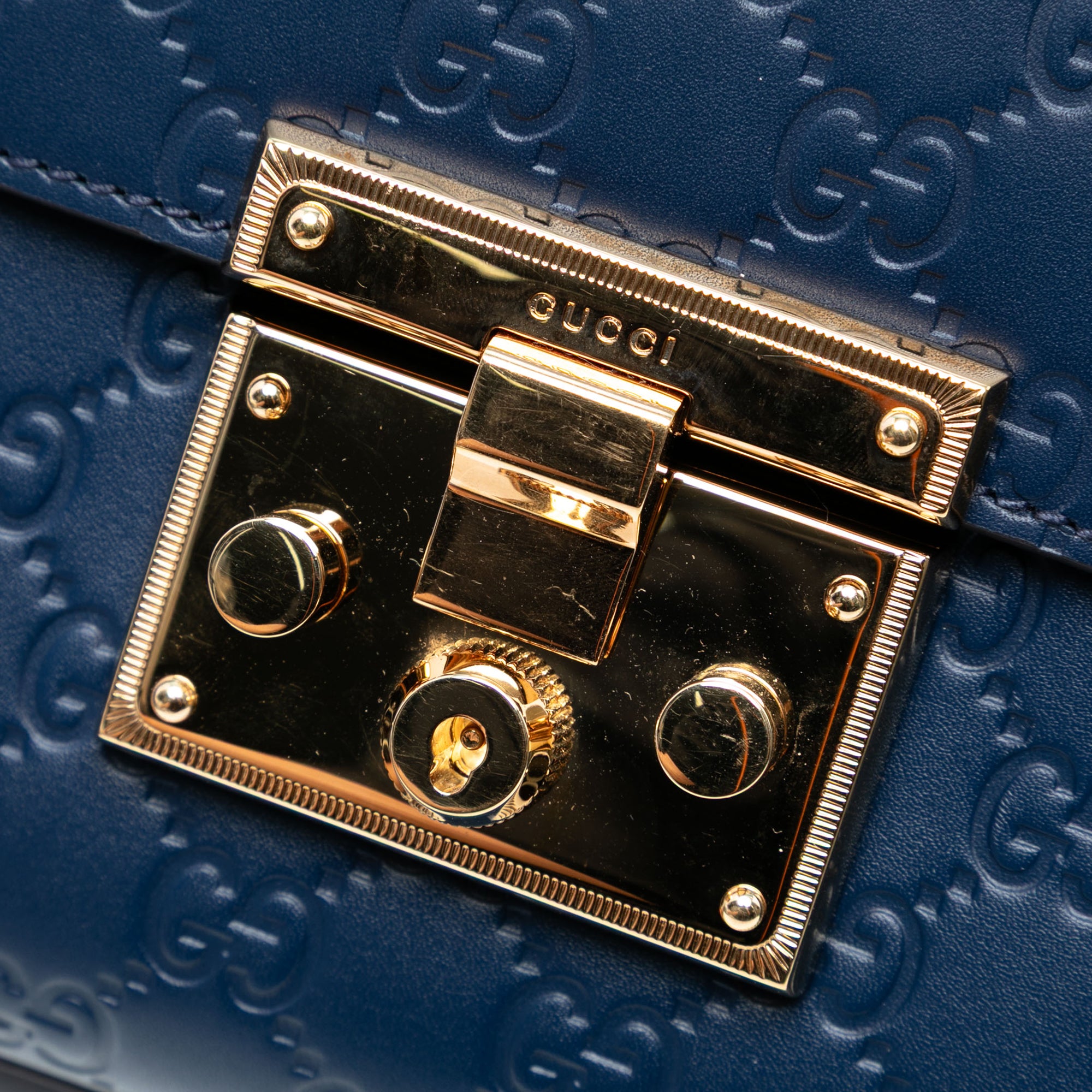 Medium Guccissima Padlock Shoulder Bag