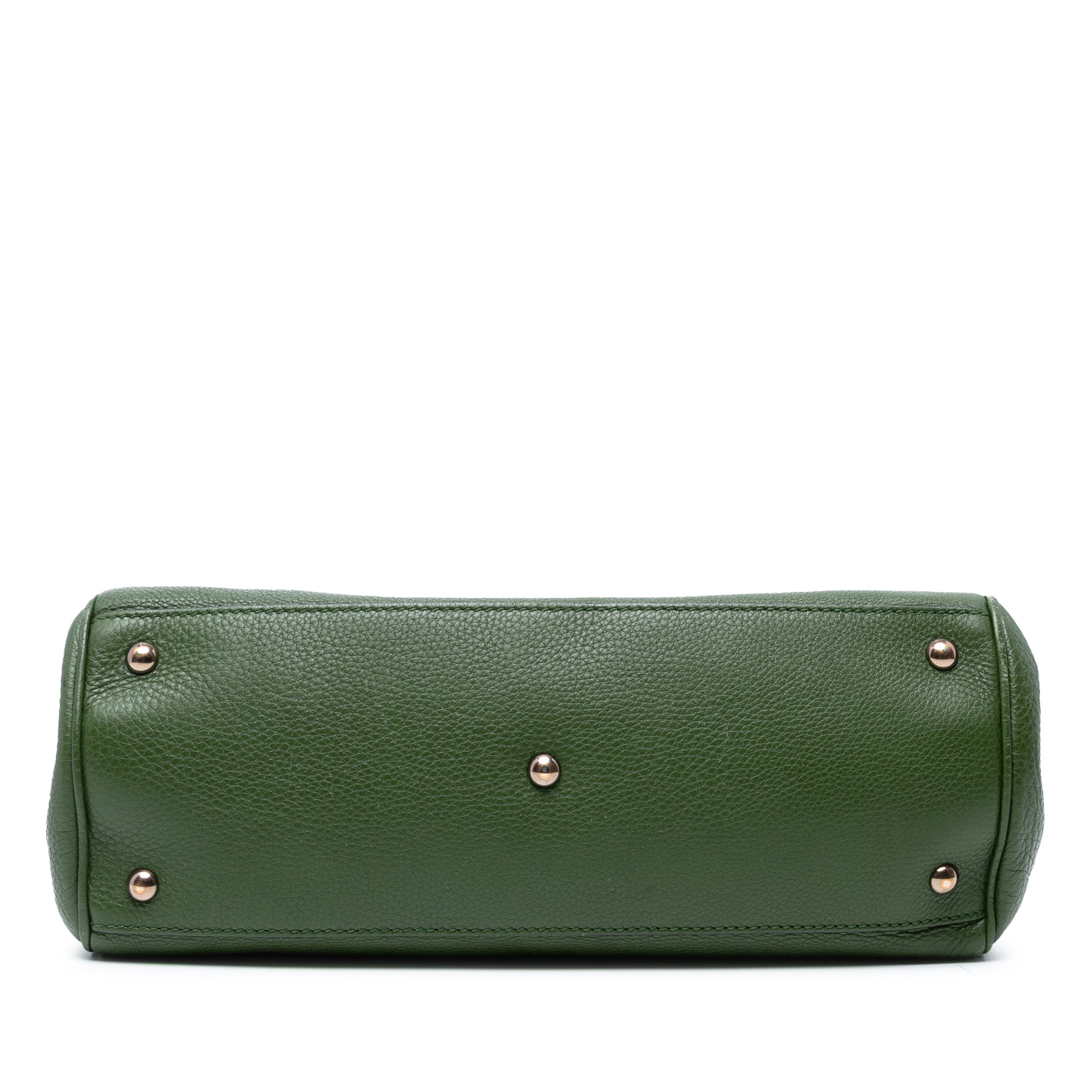 Medium Calfskin Bamboo Shopper Satchel