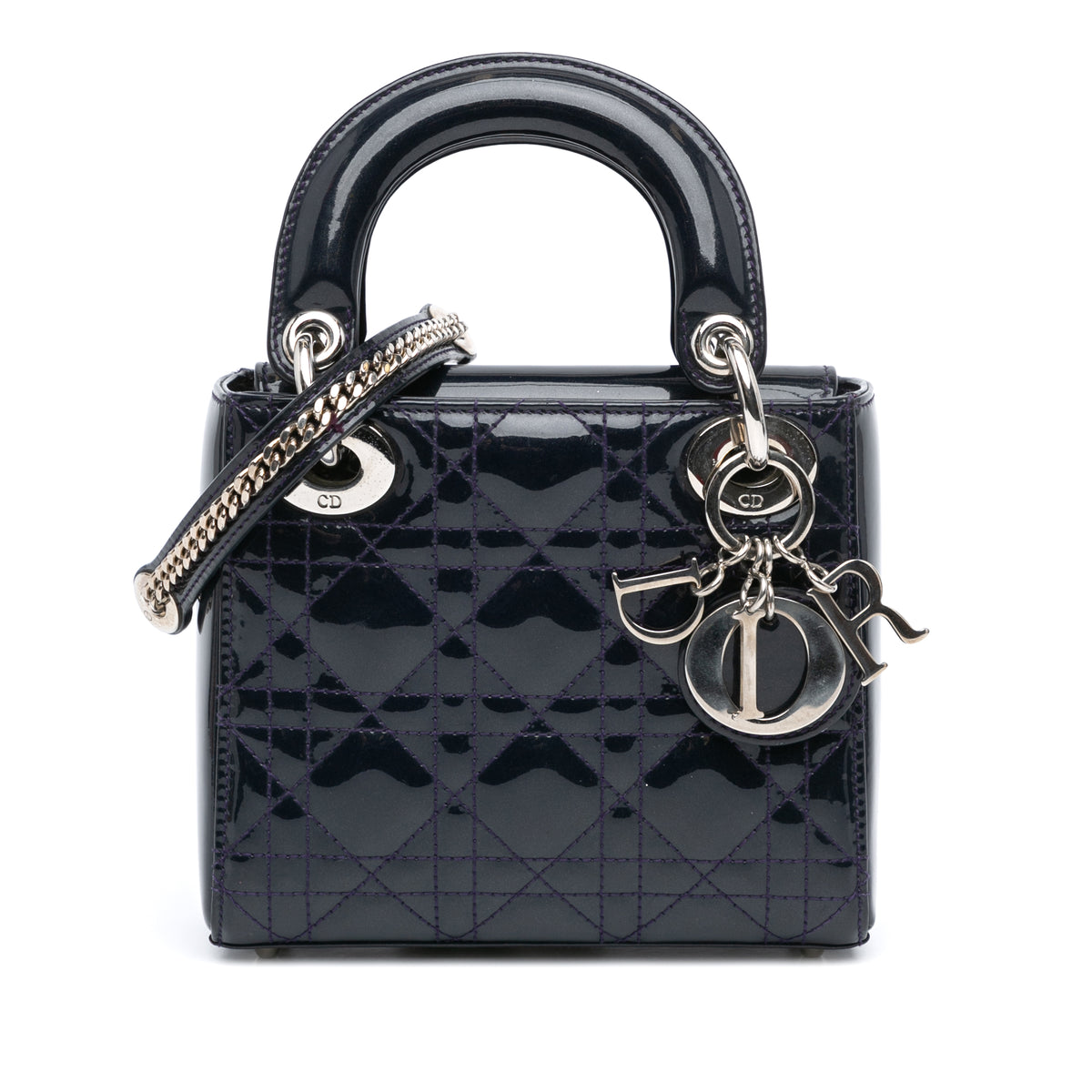 Mini Patent Cannage Lady Dior