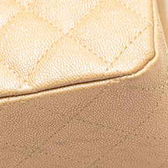 Medium Classic Iridescent Caviar Double Flap
