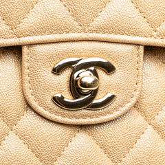 Medium Classic Iridescent Caviar Double Flap