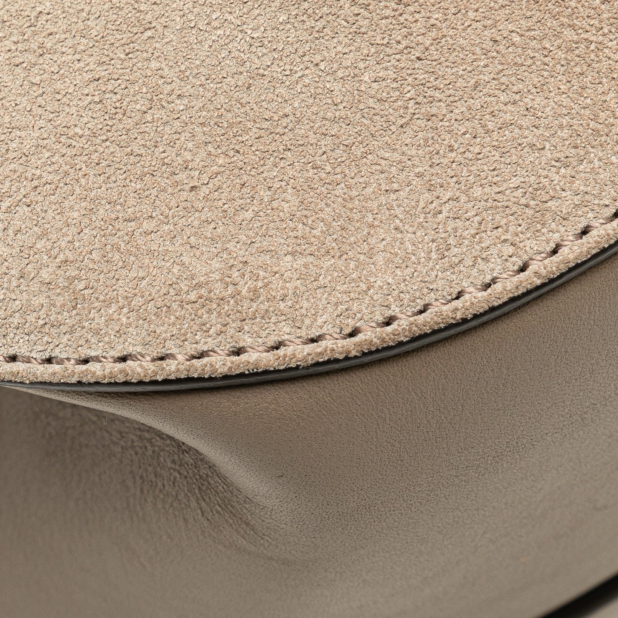 Small Suede and Calfskin Drew Crossbody